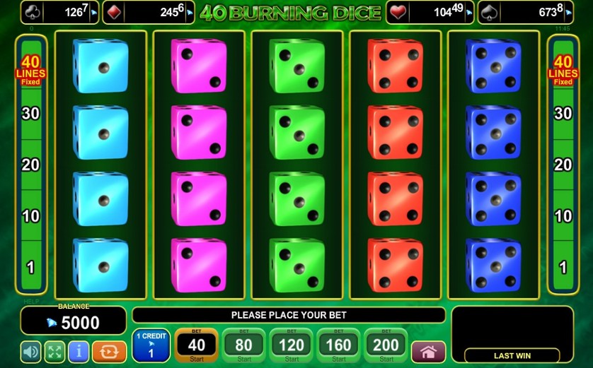 40 Burning Dice